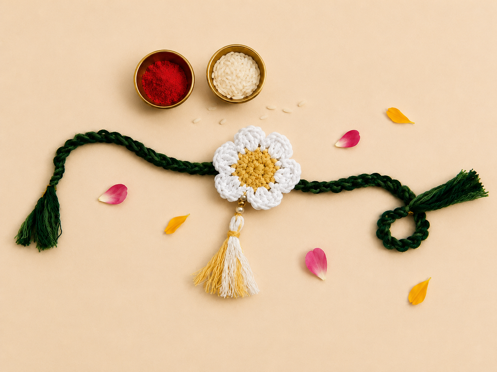 Mogra Rakhi Set
